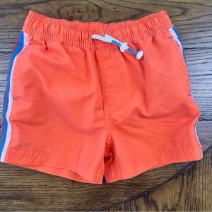 Mini Boden Orange Swim Trunks